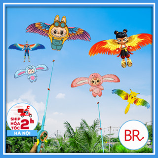 Đồ Chơi Diều Cần Câu 3D Hot Trend - Diều Cầm Tay Mini Thả Ngoài Trời Họa Tiết Màu Sắc Đáng Yêu Cho Bé 02804