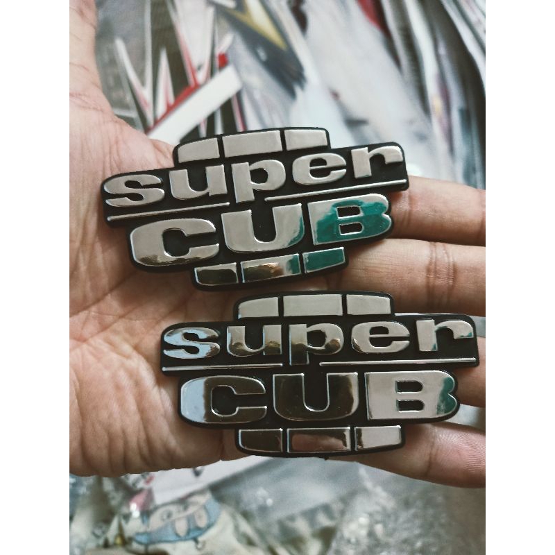 Bộ tem  lô gô nổi Super cub hàng nhập thái