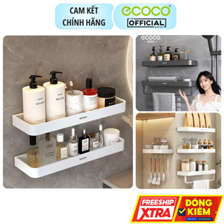 Kệ Đề Đồ Dán Tường ECOCO Chất Liệu Nhôm Cao Cấp Sơn Tĩnh Điện, Giá Treo Nhà Bếp, Nhà Tắm Đa Năng