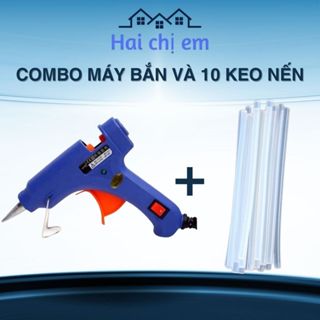  Máy Bắn Keo Nến Đa Năng 20W Súng Bắn Keo Silicon Mini Nóng Chảy Loại Nhỏ Gọn Tiện Dụng 