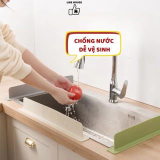  Tấm chắn nước silicon dùng cho bồn rửa bát bàn bếp ngăn bắn nước dầu mỡ vệ sinh sạch sẽ HIJU-CN01 