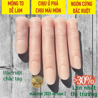  Ngón tay giả học nail bàn tay giả nail- Ochna Titan hand-Tập đắp bột gel chịu mài & ủ phá acetone 
