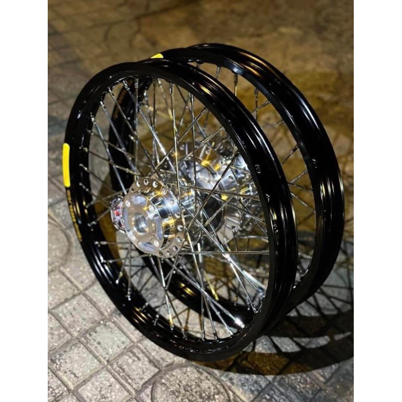 Bộ căm đùm niềng excell căm nova đùm mạ crom cho dòng exciter winner sonic satria