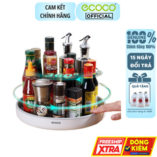 Khay Đĩa Xoay Ecoco Đựng Đồ Đa Năng, Kệ Xoay Đựng Gia Vị, Mỹ Phẩm Xoay 360 Độ Tiết Kiệm Không Gian