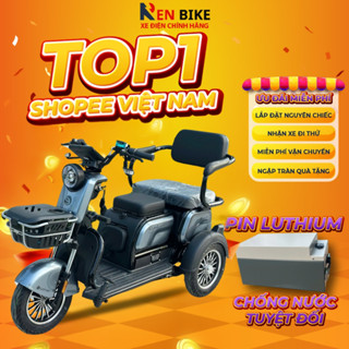 Xe điện 3 bánh Việt - Nhật 2025, xe điện HaKaSi V6, động cơ 2000W, bảo hành chính hãng 3 năm