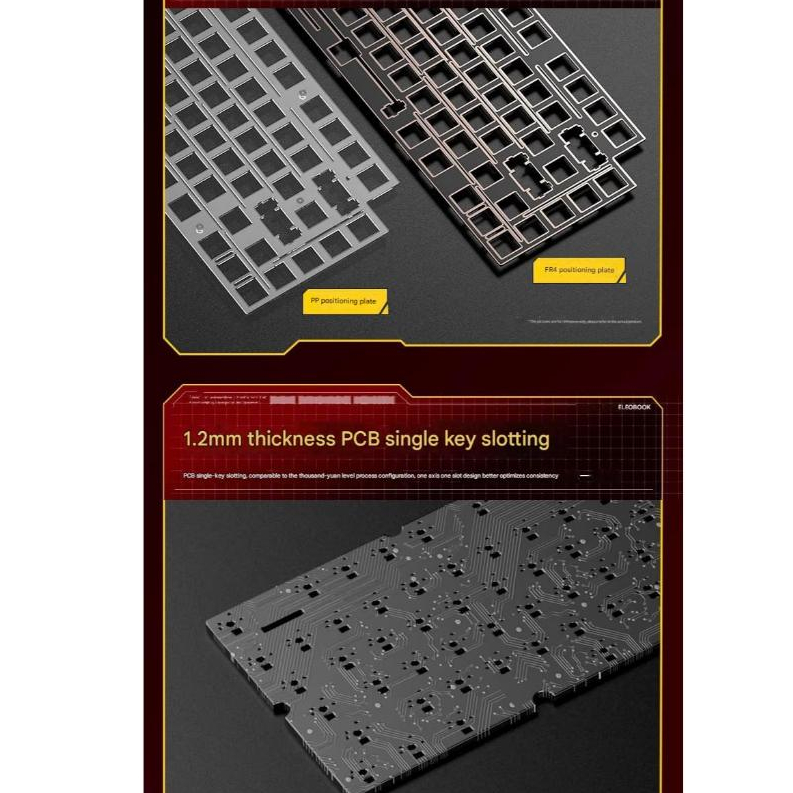 Bàn phím cơ khung nhôm LEOBOG HI75C - 3 mode kết nối - Keycap PBT - LED RGB - APP Marco - Núm vặn | BigBuy360 - bigbuy360.vn
