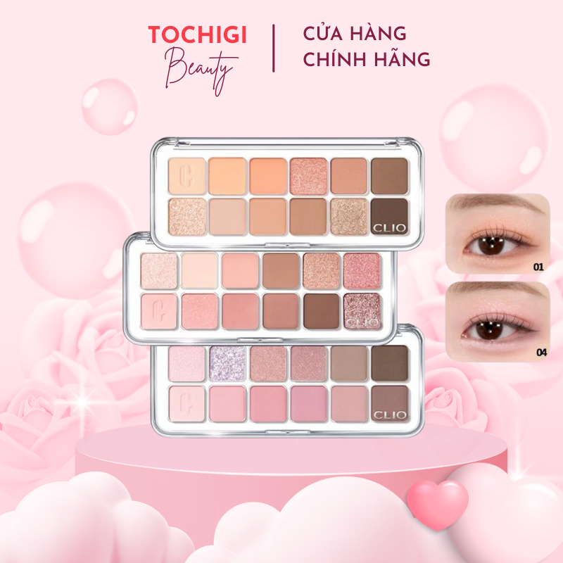 Bảng Phấn Mắt CLIO Pro Eye Palette Đủ Màu Dịu Dàng, Chất Phấn Mịn Chống Trôi Chuyên Dùng Makeup