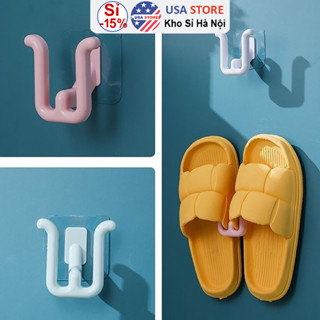 Combo 3 Móc Treo Giày Dép W7 Hình Chữ W Dán Tường - Tặng Miếng Dính Siêu Chắc Đa Năng Tiện Lợi
