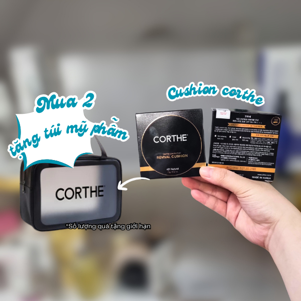 [Hàng công ty] Phấn nước cushion Corthe tone 21 trắng da