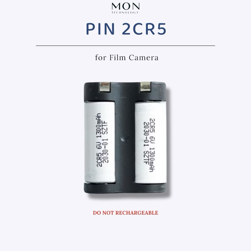 Pin 2CR5, CR-P2, CR2, CR123A dành cho máy ảnh Phim, PNS, SLR