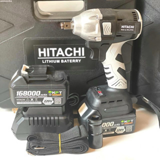 Máy siết bulong Hitachi, máy khoan pin 220V động cơ không chổi than khoan tường, bắn vít, siết mở ốc