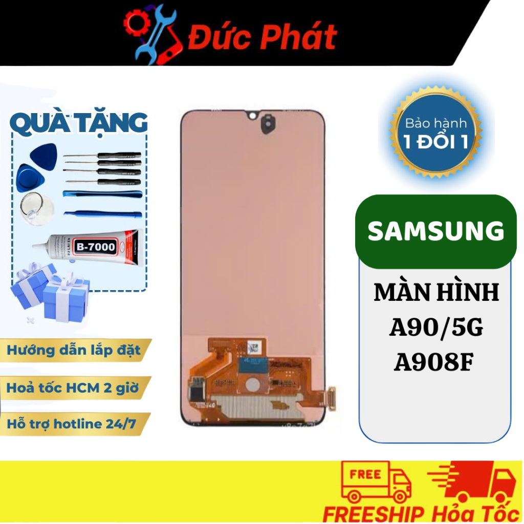 Màn Hình Thay Thế samsung A90 / A908  oled phôi to tặng keo và tool