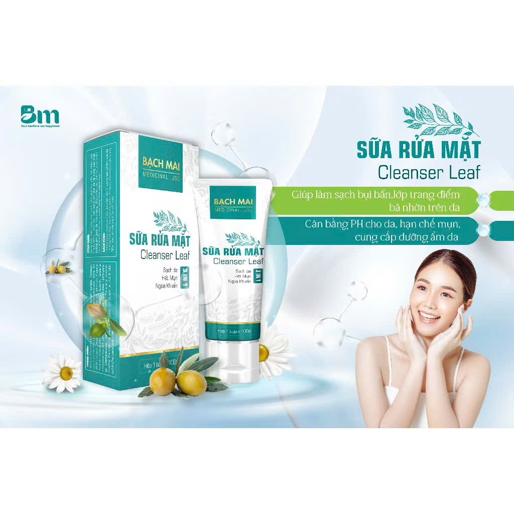 SỮA RỬA MẶT CLEANSER LEAF_3IN1_100GAM