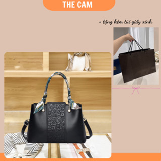  Túi xách công sở trung niên cao cấp. Túi xách Tặng Quà cho Mẹ Cô sang trọng,kèm khăn quấn và túi giấy THE CAM 