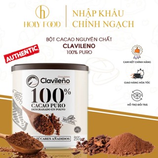 Bột Cacao nguyên chất Clavileno 100% puro ,nhập khẩu chính ngạch Châu Âu -250g