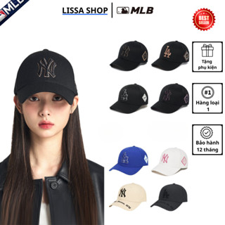 [Hàng loại 1] Mũ lưỡi trai MLB form cứng họa tiết thêu dành cho cả nam và nữ mẫu hot nhất 2025