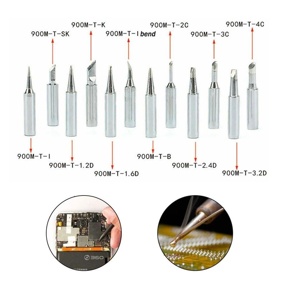 Bộ 5 mũi hàn thiếc thông dụng cho mỏ hàn 900M 908 908s 936