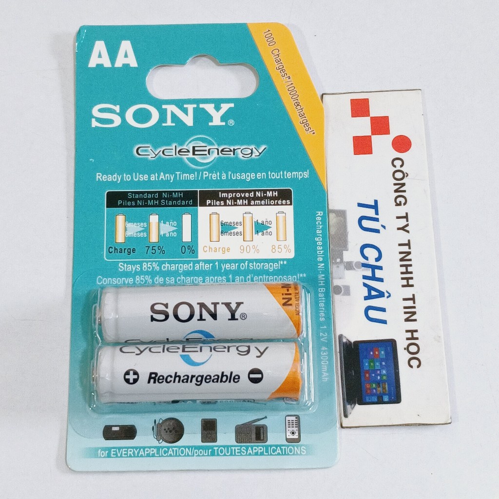 Pin sạc AA SONY CycleEnergy / 1 Cặp (Vĩ 2 Viên)