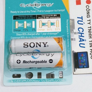 Pin sạc AA SONY CycleEnergy / 1 Cặp (Vĩ 2 Viên)