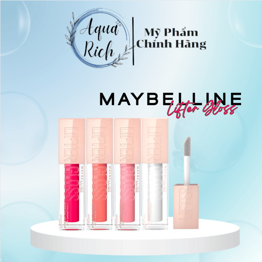 Son Bóng Maybelline Lifter Gloss 5.4ml Môi Đầy Căng Mọng cùng Hyaluronic Acid