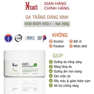 [HuGi] Kem Dưỡng Trắng Sáng Body Dưỡng Ẩm Chống Nắng Có Nâng Tông Tan Nhanh Khô Thoáng 200g