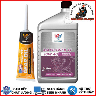  Nhớt xe ga Maxlube Maxpower Scooter 10W40 946ml full tổng hợp dành cho xe tay ga 