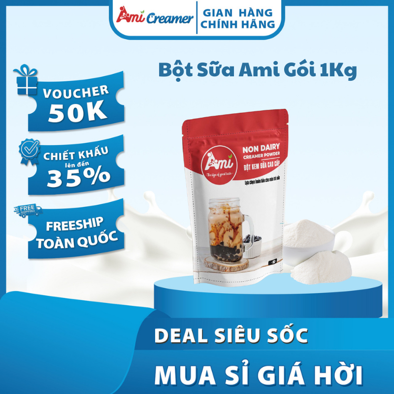 Bột Kem Béo AMI 1kg – Thay Thế Cho Frima, Giá Rẻ Hơn 20K/1kg