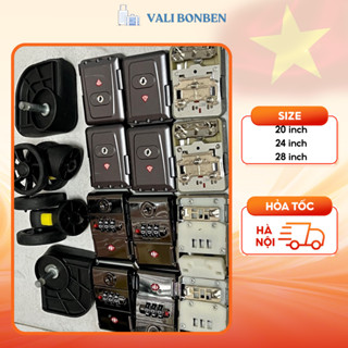 Khoá Số / Bánh Xe/ Quai Xách Thay Thế Cho Các Loại Vali Khung Nhôm Khoá Sập