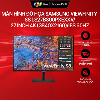 Màn hình đồ họa Samsung ViewFinity S8 LS27B800PXEXXV/27 inch 4K (3840x2160)/IPS 60Hz