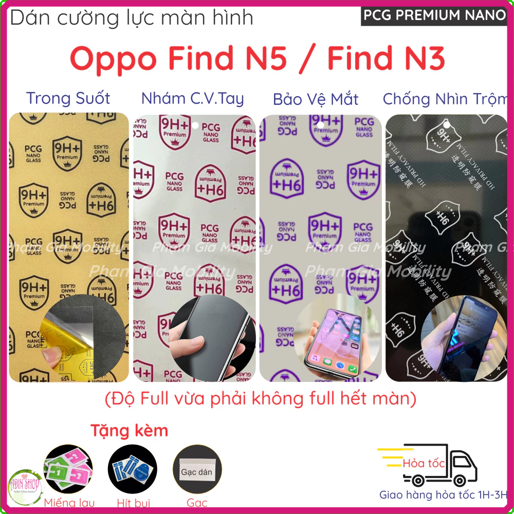 Dán màn hình ngoài Oppo Find N5/ Find N3 nano dẻo siêu mỏng trong suốt, nhám chống vân tay, bảo vệ m