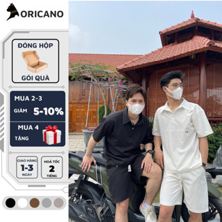 Set đồ bộ nam Cao Cấp ORICANO Kaki mát Form Hàn mặc hè đẹp hợp đi chơi, đi làm ĐB01