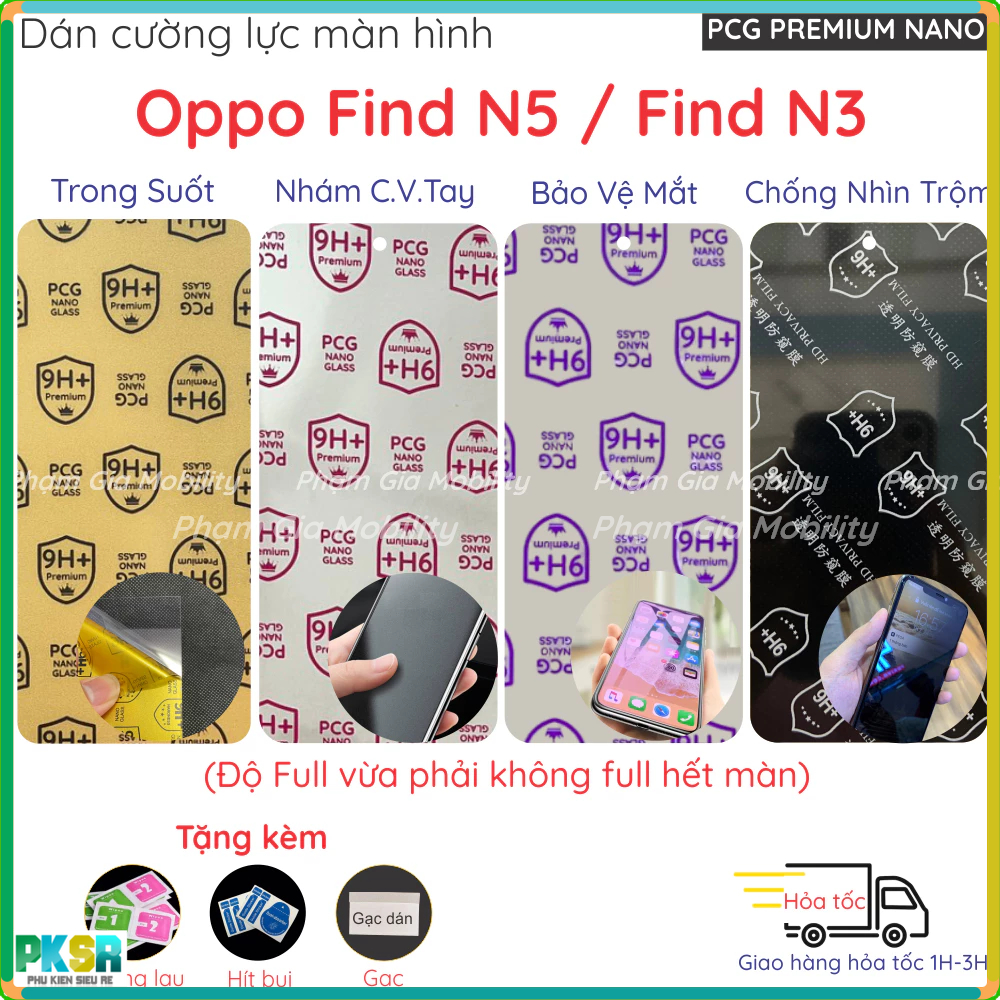 Dán màn hình ngoài Oppo Find N5/ Find N3 nano dẻo siêu mỏng trong suốt, nhám chống vân tay, bảo vệ m