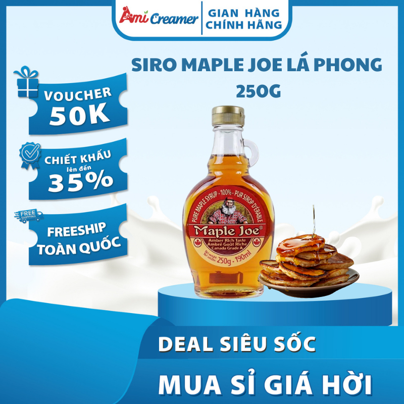Sirô Maple Joe nguyên chất - Siro lá phong nguyên chất 250g