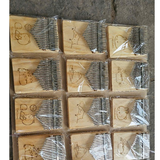 Đàn kalimba 17 phím gỗ giá rẻ khắc lazer nhiều hình cho bạn mới tập chơi Harp -GOGOM17