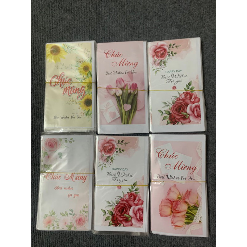 combo 10 thiệp chúc mừng