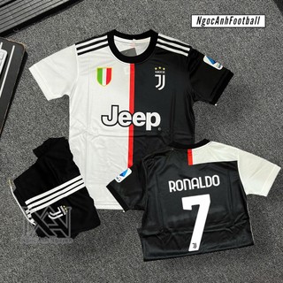   TRẺ EM  Bộ Quần Áo Bóng Đá Trẻ Em Áo Đá Banh Trẻ Em CLB Juventus - In Ronaldo Số 7 