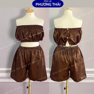 Bộ áo quây spa có CÚC lưng, quần đùi mặc massage, châm cứu, trị liệu