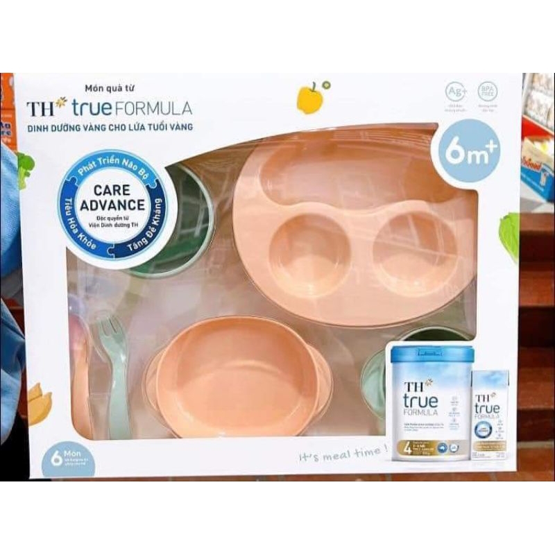 Bộ bát ăn dặm inochi 5 món quà từ TH true milk