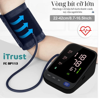 Máy đo huyết áp bắp tay ITrust BP113 màn hình led lớn, giọng nói tiếng việt, bảo hành chính hãng 3 năm