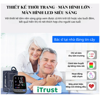 Máy đo huyết áp bắp tay ITrust BP113 màn hình led lớn, giọng nói tiếng việt, bảo hành chính hãng 3 năm