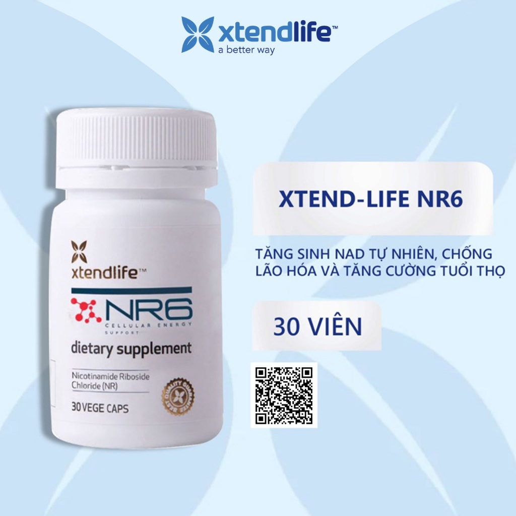 Viên uống tăng cường tuổi thọ Xtend-Life NR6 30 viên