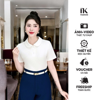 Áo Thun Cổ Trụ Cơ Bản 25 NK Fashion Công Sở Nữ Thanh Lịch, Năng Động Vải Mềm Mịn NKAT2502002