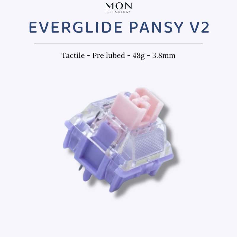 [Sẵn Hàng] Switch bàn phím cơ Everglide Pansy V2