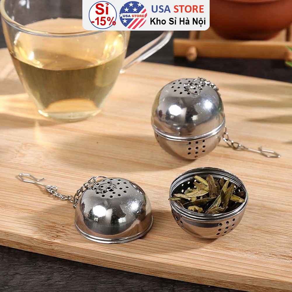 Quả Cầu Inox Pha Hãm Uống Trà - Lọc Gia Vị Nấu Ăn Đa Năng