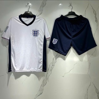 [CÓ IN TÊN + SỐ] Đồ Đá Banh, Quần Áo Bóng Đá Trẻ Em "Anh Trắng Euro 2024" Chất Liệu Vải Thun Cotton Size Từ 8Kg - 50Kg