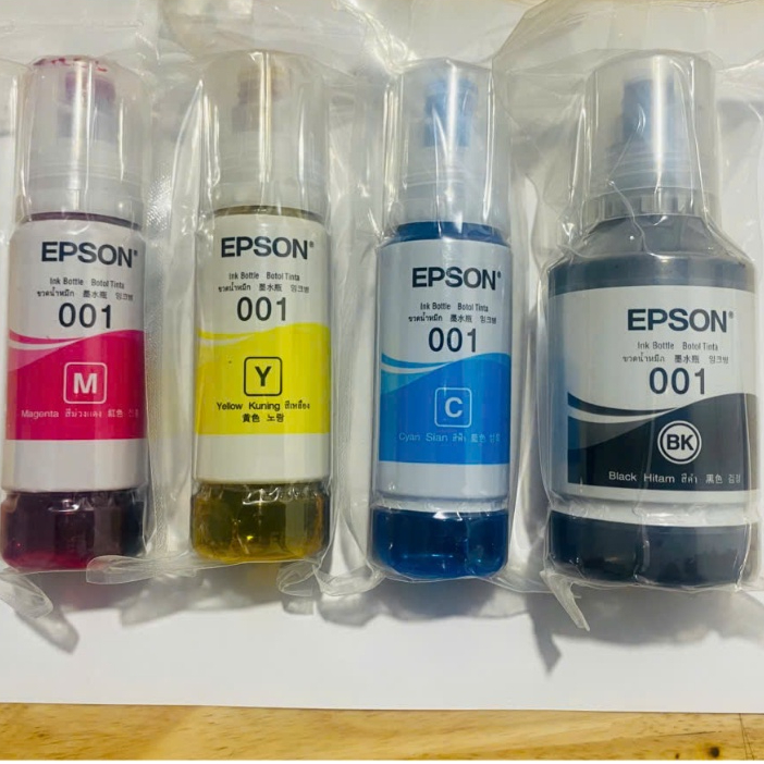 Mực máy in Epson L4150/L4160/L4260/L4266/L6160/L6170/L6190/L6260/L6270/L6290.v.v.mã 001 ecotank