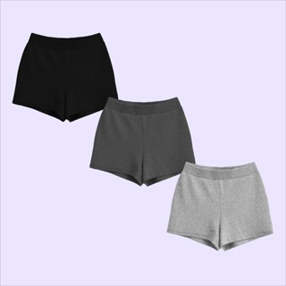 COMBO 03 quần đùi nữ Orie Choobe biker short ôm cạp cao vải gân tăm QS26