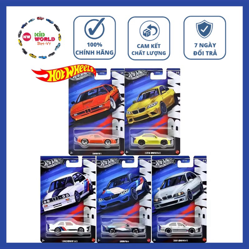 Xe mô hình Hot Wheels Silver Series BMW.