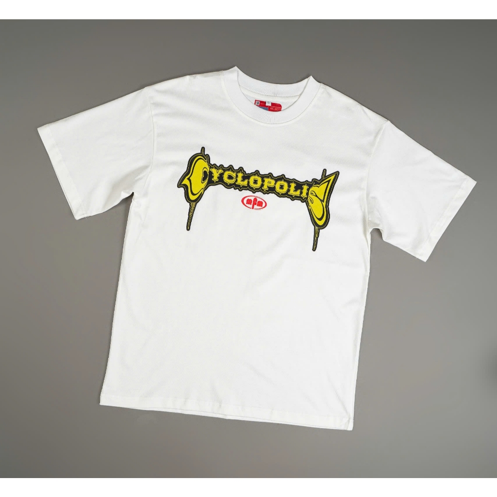 Áo thun trắng in hình ngắn tay cotton 2 chiều - "MFM Chic"