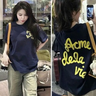 Áo Thun Tay Lỡ Form Rộng ADLV – Acme de la Vie In Nổi 5D Cao Cấp, Cotton Mềm Mịn Thấm Hút, Hottrend Hè 2025